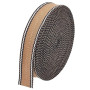 BENECREAT 9.14 m sangle Rayée en Coton Polyester, Garniture en Tissu Beige de 32 mm, Sangle Plate pour Poignées de Sac, Ceinture