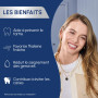 Waterpik WF-27 Pearl, Hydropulseur Sans Fil, Recommandé par l’UFSBD, Jet dentaire Rechargeable, Elimine la Plaque, 2 Niveaux de 