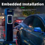 JATRHG S1 Borne de Recharge pour Véhicule Électrique 7kW 6M 32A Monophasé - Station de Charge Type 2 IEC 62196-2 - Chargeur Rapi