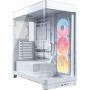 CORSAIR Frame 4500X LX-R RGB Link Boîtier PC Moyen-Tour en Verre Panoramique – Système de Fixation du Ventilateur InfiniRail, Pe