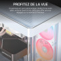 CORSAIR Frame 4500X LX-R RGB Link Boîtier PC Moyen-Tour en Verre Panoramique – Système de Fixation du Ventilateur InfiniRail, Pe
