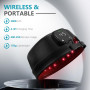 iKeener lllt Casque Laser pour Repousse Cheveux, 660nm & 850nm Sans fil Casquette Lumière Rouge Cheveux pour Pousse Cheveux, Dis