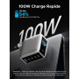 UGREEN Nexode Pro 100W Chargeur USB C Rapide 5 Ports avec Écran TFT GaN II Tech Compatible avec iPhone 17 Pro Max Air 16 15 14 1