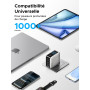 UGREEN Nexode Pro 100W Chargeur USB C Rapide 5 Ports avec Écran TFT GaN II Tech Compatible avec iPhone 17 Pro Max Air 16 15 14 1