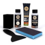 SOFOLK DEPUIS 1989 Kit Rénovation Cuir 21 COULEURS: Réparation + Peinture Cuir + Vernis pour VOLANT ou retouche de siège auto, c