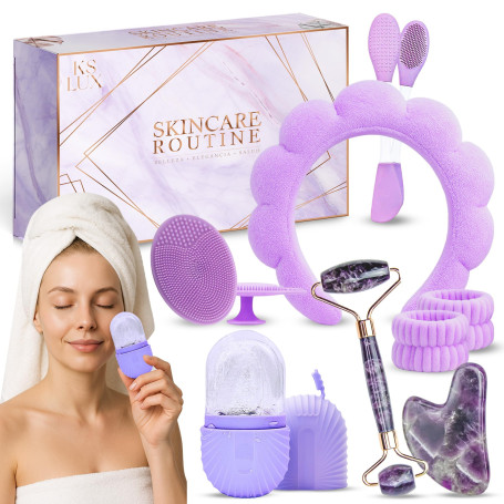 Skin care, Skincare kit, coffret soin visage femme, coffret cadeau femme anniversaire, idee cadeau femme, guasha pour visage, ro