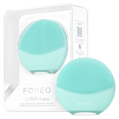 FOREO LUNA 4 mini brosse nettoyante et massante visage - Brosse premium - Améliore l'absorption des soins - Accessoires de voyag