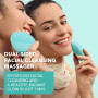 FOREO LUNA 4 mini brosse nettoyante et massante visage - Brosse premium - Améliore l'absorption des soins - Accessoires de voyag
