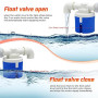 Abreuvoir Automatique pour Poules, 11 L, en Acier Inoxydable, avec Valve Flottante, Bol d'eau, Support de Sol et Tuyau, pour Cai