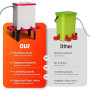 Abreuvoir Automatique pour Poules, 11 L, en Acier Inoxydable, avec Valve Flottante, Bol d'eau, Support de Sol et Tuyau, pour Cai