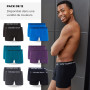 ANTONIO ROSSI (lot de 12) boxers ajustés pour hommes - Boxers pour hommes avec ceinture élastique
