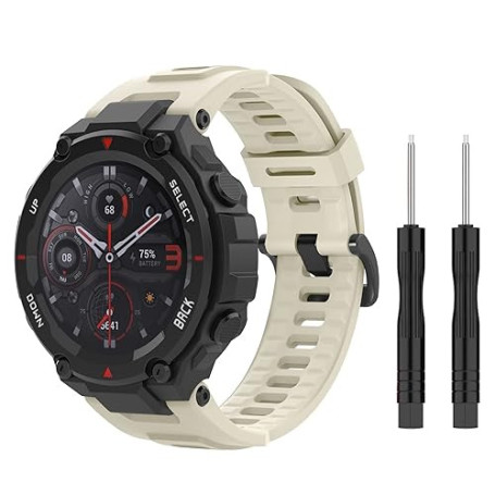 MoKo Bracelet de Montre Compatible avec Amazfit T-Rex/T-Rex Pro, Bracelet de Sport de Remplacement en Silicone Souple avec 2 Tou