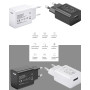 YIMINGOUFEI Chargeur USB 5 V 3 A 15 W Connecteur USB-A Prise EU Type-C Alimentation Boîtier en ABS + PC Résistant au Feu Broches