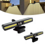 Surplex Lampe Solaire Exterieur, 2 Pcs Clip On Lumiere Solaires Exterieur à Détecteur de Mouvement, 3 Modes d'éclairage Lampe Ét
