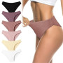 flintronic Lot de 6 Culotte Femme Coton, Stretch Slips Femme Coton Culotte, Confortables Doux Slips, Multipack, Multicolores