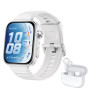 HUAWEI Watch FIT 5 Pro Montre connectée, +FreeBuds SE 4 Beige, GPS, ECG, Écran AMOLED de 1,92'', Verre Saphir, Grande autonomie,
