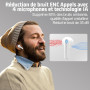 JBES Ecouteurs Bluetooth sans Fil, Écouteurs sans Fil Bluetooth 5.4, 6 Micro ENC Anti Bruit, Basses Puissantes, 60H de Lecture, 