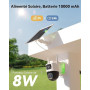 Imou 4G LTE Caméra Solaire avec Carte SIM, 10MP(5MP+5MP)Caméra Surveillance WiFi Extérieure sans Fil Double Objectif, AOV 24/7 E