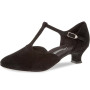 Diamant Femmes Chaussures de Danse 053-014-001 - Suède Noir - 4,2 cm Spanish - Made in Germany