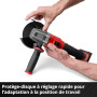 Einhell Professional Meuleuse d’angle Ø125mm sans fil AXXIO 18/125 Q Li- Solo Power X-Change (18V, moteur sans charbon, Protecti