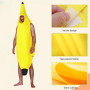 EYWILYWI Costume de banane jaune hilarant pour adulte, léger et confortable, tenue unisexe pour Halloween, fêtes, carnavals, Noë