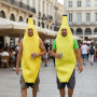 EYWILYWI Costume de banane jaune hilarant pour adulte, léger et confortable, tenue unisexe pour Halloween, fêtes, carnavals, Noë