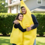 EYWILYWI Costume de banane jaune hilarant pour adulte, léger et confortable, tenue unisexe pour Halloween, fêtes, carnavals, Noë