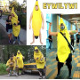 EYWILYWI Costume de banane jaune hilarant pour adulte, léger et confortable, tenue unisexe pour Halloween, fêtes, carnavals, Noë