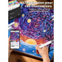 Chen Rui 100 Couleurs Feutres a Alcool avec App, Feutres Coloriage Adulte, Marqueurs Double Pointe (Pinceau & Biseautée), Marque