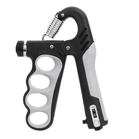 Swiftctrl Hand Grip Musculation Main, Réglable de 5 à 100kg Poignet Musculation avec Compteur, Avant Bras Muscu Trainer - Pour l