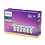 Philips LED classic, Ampoule équivalent 50 W, GU10, Lot de 6, Blanc Chaud (2700 Kelvin), 355 Lumens, Réflecteur