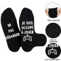 Merclix Chaussettes Homme 43-46 Rigolote Idee Cadeau Homme Papa Papy Ado Garcon Original Utile Cadeau Noel Anniversaire Fete des
