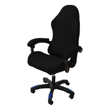 tintoke 4 Pièces HoussedeChaisedeBureauavecAccoudoirs,HoussesdeChaise de Gaming,HousseFauteuilBureau Lavable,Antidérapant,convie