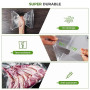 Diboniur Sac Sous Vide Alimentaire, 3 Rouleaux 28/25/20 x 300cm Sac Sous Vide, Réutilisable Sachet Sous Vide Alimentaire, Convie