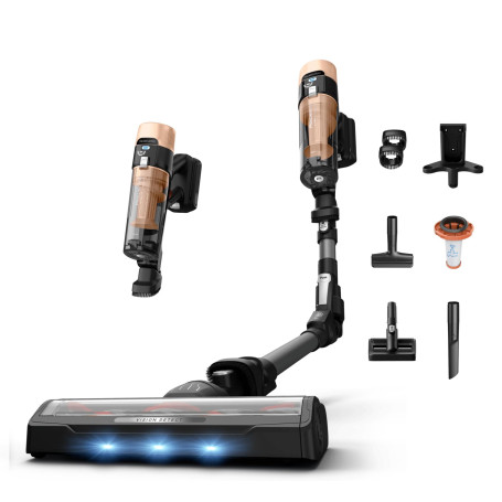 Rowenta X-Force Flex 9.80, Aspirateur Balai sans Fil Multifonction, Aspiration puissante, 100 AW, 80 Min, Modèle Animal, RH7L75E