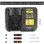 Chargeur de Batterie Li-ION 10,8 V -18 V pour DeWalt DCB112 DCB115 XR Multi Voltage