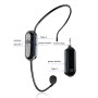 BORDEAG Micro sans Fil, Microphone sans Fil, 2.4G Micro Casque sans Fil, Portée de 30 m, Wireless Microphone Serre Tête, pour Co