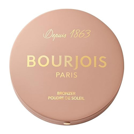 Bourjois Maxi Boîte Ronde Poudre de Soleil, 001 Clair, Fini mat doux, Formule Vegan, Poudre bronzante facile à estomper, Pour un