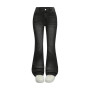 Jeans à Évasé Filles Enfants Y2k Haute Taille Élastique Bootcut Pantalon à Pattes D'éléphant Mode Vintage Décontracté Été Long J