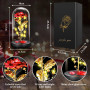 BOLEi Rose Eternelle Cadeau pour Femmes, Rose sous de La Belle et La Bête, Rose Rouge avec LED, Cadeau Saint Valentin pour Femme