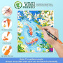 Lyuvie 220 Couleurs Feutre Acrylique,110 Pcs Acrylic Paint Marker Marqueur Peinture Acrylique Pointe Brush pour Roche Tissu Pier