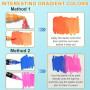 Lyuvie 220 Couleurs Feutre Acrylique,110 Pcs Acrylic Paint Marker Marqueur Peinture Acrylique Pointe Brush pour Roche Tissu Pier