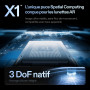 XREAL One Pro AR Lunettes, Réalité Augmentée Puce X1,REAL 3D,XR Glass 3DoF Natives,Optique X-Prism 57° FOV, Écran HD171" 120Hz,p