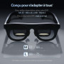 XREAL One Pro AR Lunettes, Réalité Augmentée Puce X1,REAL 3D,XR Glass 3DoF Natives,Optique X-Prism 57° FOV, Écran HD171" 120Hz,p