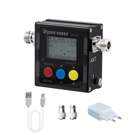 Mcbazel Surecom SW-102 Numérique UHF-VHF 125-525 MHz Power & SWR Mètre