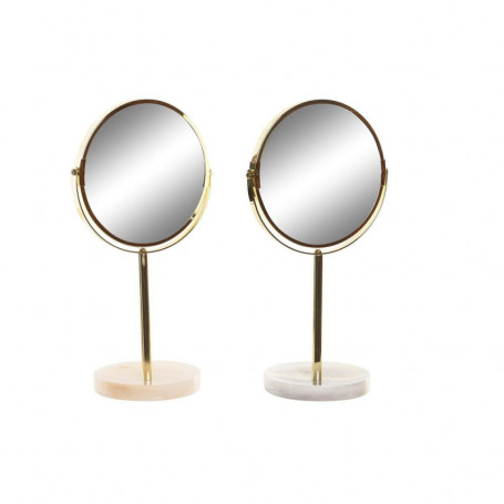 Miroir DKD Home Decor Gris Beige Doré Métal Blanc Résine Gris clair (18 x 13 x 3 70,99 €
