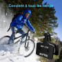 AGPTEK 4 Paires Plaquettes de Frein Vélo à Disque, Bicyclette Patins de Frein Semi-Métalliques pour Shimano TRP Tektro Deore M57