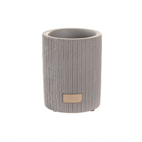 Verre DKD Home Decor Gris Ciment (8 x 8 x 10 cm) 21,99 €