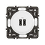 LEGRAND - Prise USB-C Double Céliane - 2 Ports USB-C 3A/20W - Recharge Tous Types d'Equipements Electroniques - Prêt à Installer