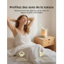 LIORQUE Réveil Lumineux Simulateur d'Aube, Reveil Simulateur d'Aube sur Lampe de Chevet LED, Lampe de Reveil avec 30 Sons pour D